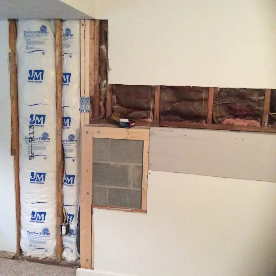 Wall insulation replacement during Contents Cleaning & Restoration in Running Springs